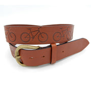 Lilo Leather Belts - Tan Bike
