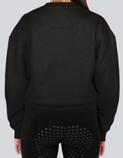 YAGYA Embroidered Sweatshirt Black
