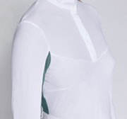 Cavalleria Toscana Long Sleeve Show Shirt with Perforation