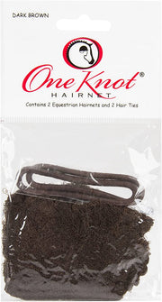 One Knot Hairnet - Dark Brown